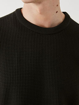 Bisiklet Yaka Erkek Triko Kazak