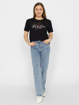 CRB wear/CSSW 60265-22 Футболка женская,черный/Ex.Cherubino  фото 3