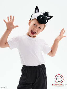 Шапка-маска "Зебра" для мальчика