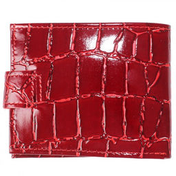 Портмоне женское Croco-ПР-901 натуральная кожа 2 отд, 4 карм, красный скат (74) 207294  фото 2