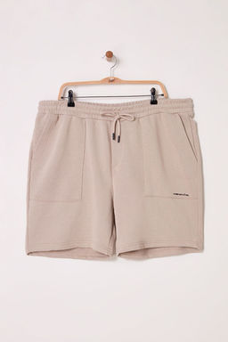 TRENDYOL MAN Buyuk Beden Vizon Regular/Normal Kesim Yaz? Bask?l? Sort&Bermuda TMNSS25AP00006 - Trendyolmilla фото 2