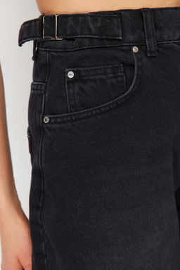 TRENDYOLMILLA Koyu Mavi More Sustainable Y?kama Efektli Bol Kesim Yuksek Bel Carpenter Skater Jeans TWOAW24JE00308  фото 29