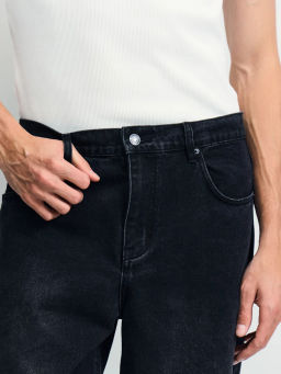 Джинсы baggy fit с эффектом стирки / Zarina фото 7