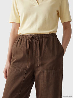 Beli Lastikli Wideleg Kad?n Jean Pantolon