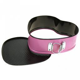 Форма для выпечки 3 штуки: 26х26см h7см; д24,5см h7,5см; 22х21см h7,5см, разъемная, металл, тефлоновое покрытие, цветной корпус-микс (Китай)