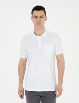 Beyaz Regular Fit Basic Ti__rt - Pierre cardin фото 8