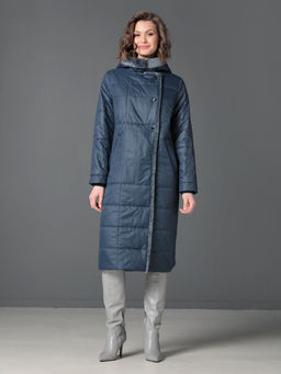 25315 Пальто дем. синий - Dizzyway фото 2