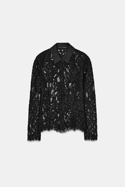 ZW COLLECTION LACE SHIRT - Zara фото 5