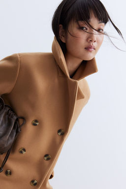 Abrigo cruzado de fieltro - H&m фото 5