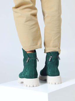 Ботинки EDART 233.1541 be. Зеленый замша/байка - Ed'art фото 10