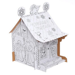 Домик раскраска В гостях у Дедушки Мороза - Zabiaka фото 6