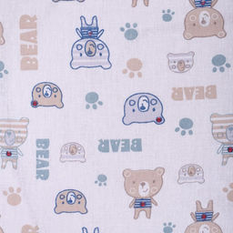 Постельное бельё BABY Мишки полосатые 112х147см, 110х150см, 60х60см, бязь 120г/м, , хлопок 100% - Атра фото 3