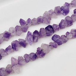 Бусины для украшений из необработанного Аметиста