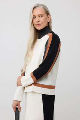 ЕВ 30227/ш/молочный джемпер жен