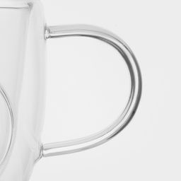 Кружка с двойными стенками «Панда», 300 мл, стекло, прозрачная