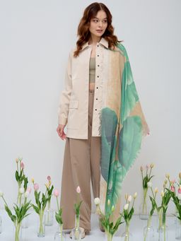 Большой, красивый палантин. Рисунок на полотно наносится вручную - Tantino фото 3