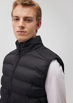 Siyah Sisme Yelek - Mavi фото 7