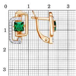 СЕРЬГИ 33814021Д7 - Красная пресня фото 3