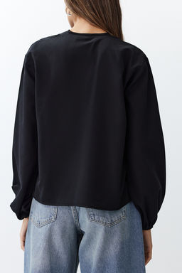 Lacivert Onden Baglamal? Dokuma Gomlek TEDSS24GO00001