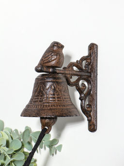 Колокол сувенирный чугун "Маленькая птичка" 11,5х7,5х12 см