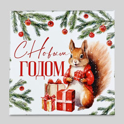 Набор новогодних подарочных коробок 10 в 1 Уютный Новый год, 10?10?628?28?15 см