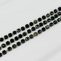 Бусины для украшений из золотистого Обсидиана 37 см
