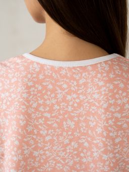 Сорочка жен.арт.602/1-3,розово-белая футер с начесом (хлопок 100%). - Binita фото 15