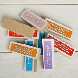 Падающая башня дженга, настольная игра «Фанты», с заданиями, 54 бруска, 18.5×6.5 см