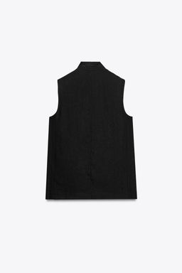 LINEN BLEND WAISTCOAT ZW COLLECTION - Zara фото 7