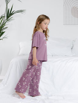 МП 1657/сливовый 3211 Н067.1 пижама для дев