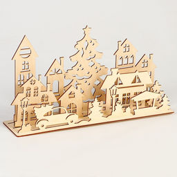 Заготовки для творчества. Украшение для дома Новый год! Город