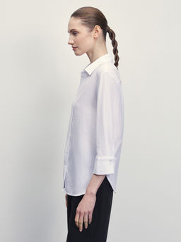 Блузка из жатой ткани с рукавом 3// Zarina фото 4