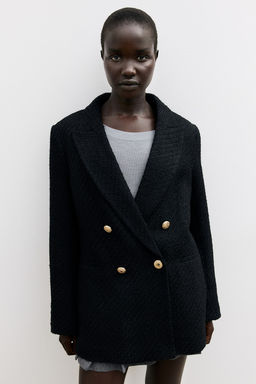 Blazer en tejido texturizado
