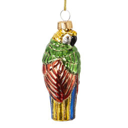 Украшение новогоднее "Попугай", L4 W4 H10 см, 3в.