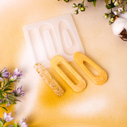 Цена за 2 шт. Молд силиконовый  «Заколка», 3 вида заколки