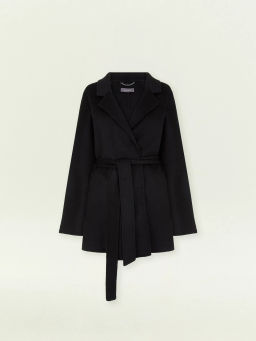 Полупальто-халат из шерсти, R136/agato