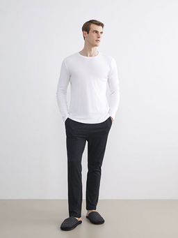 Standart Kal?p ?izgili Erkek Pijama Alt?