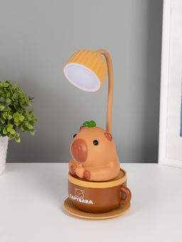 Ночник "Капибара в чашке" 8хLED 3Вт 5V USB АКБ 2 режима 9,5х9,5х28,5 см