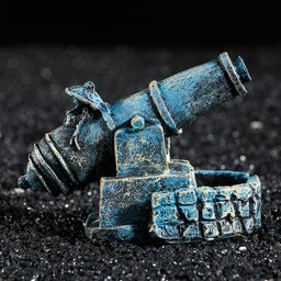 Декор для аквариума Пушка, 11 х 6 х 9 см - Simaland фото 2