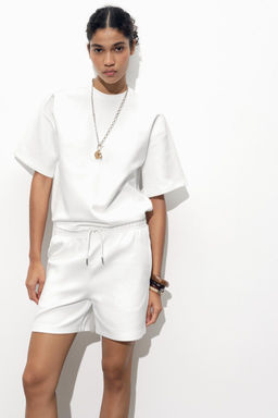 SHORT SLEEVE INTERLOCK SWEATSHIRT - Zara фото 3