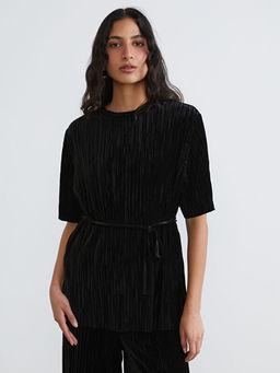 Bisiklet Yaka Beli Ku?akl? Kad?n Tunik