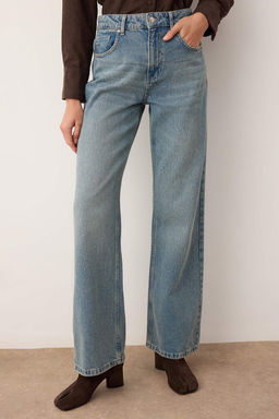 Mavi Vintage Y?kama Yuksek Bel Wide Leg Genis Paca Jeans TWOAW26JE00228 - Trendyolmilla фото 3