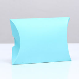 Цена за 10 шт. Коробка складная, подушка, голубая 15 х 11 х 3 см,