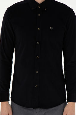Мужская черная рубашка с длинным рукавом Неожиданная скидка в корзине - U.s. polo assn фото 6