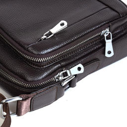 Сумка мужская, кожа, MIRONPAN 33231 Коричневый