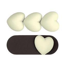 Набор заколок для волос клик-клак, зажим, софт-тач, арт. 71754 / 10 СЕРДЕЧКИ (в наборе: 2шт., 6,4; 6,7 см, черный металл, поликарбонат, полиэфирная смола, цвет: бежевый, коричневый, подложка из мелованного картона + ПЭТ-пакет с европодвесом)