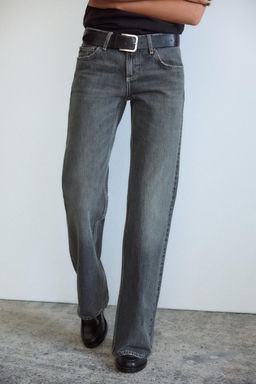 TRF WIDE-LEG LOW-RISE JEANS - Zara фото 37