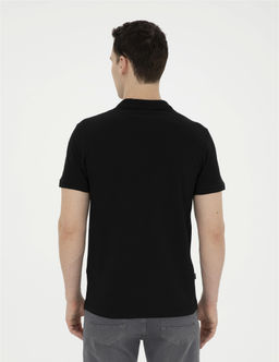 Siyah Slim Fit Basic Ti__rt