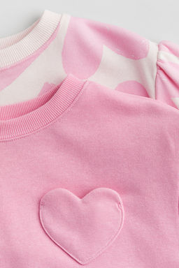 Pack de 2 sudaderas con mangas abullonadas - H&m фото 2