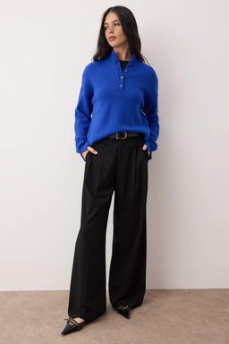 Wardrobe Essentials Haki Yumusak Dokulu Triko Kazak | TWOAW26KZ00074 - Trendyolmilla фото 17